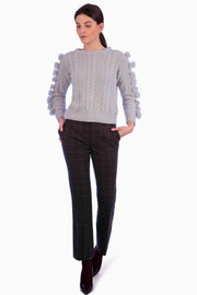 Pantalon en laine marron - Heraboutique