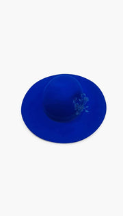 Chapeau en feutre bleu - Heraboutique