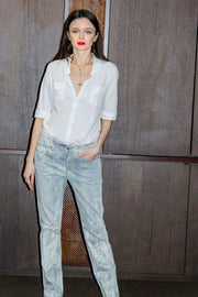 Jeans droite imprime retro - Versace jeans