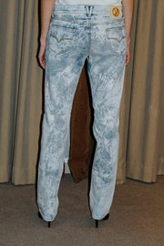 Jeans droite imprime retro - Versace jeans