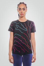 T-shirt en coton imprime géométrique_escada sport