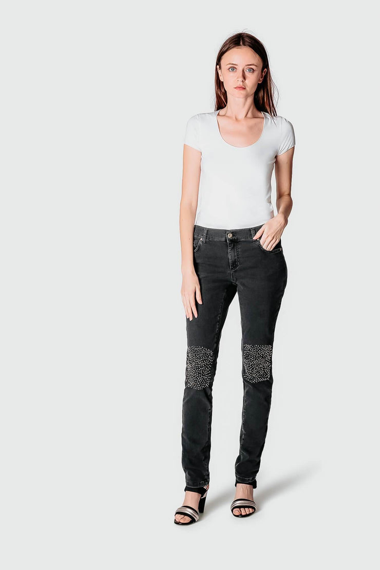 Jeans skinny avec clou - Heraboutique