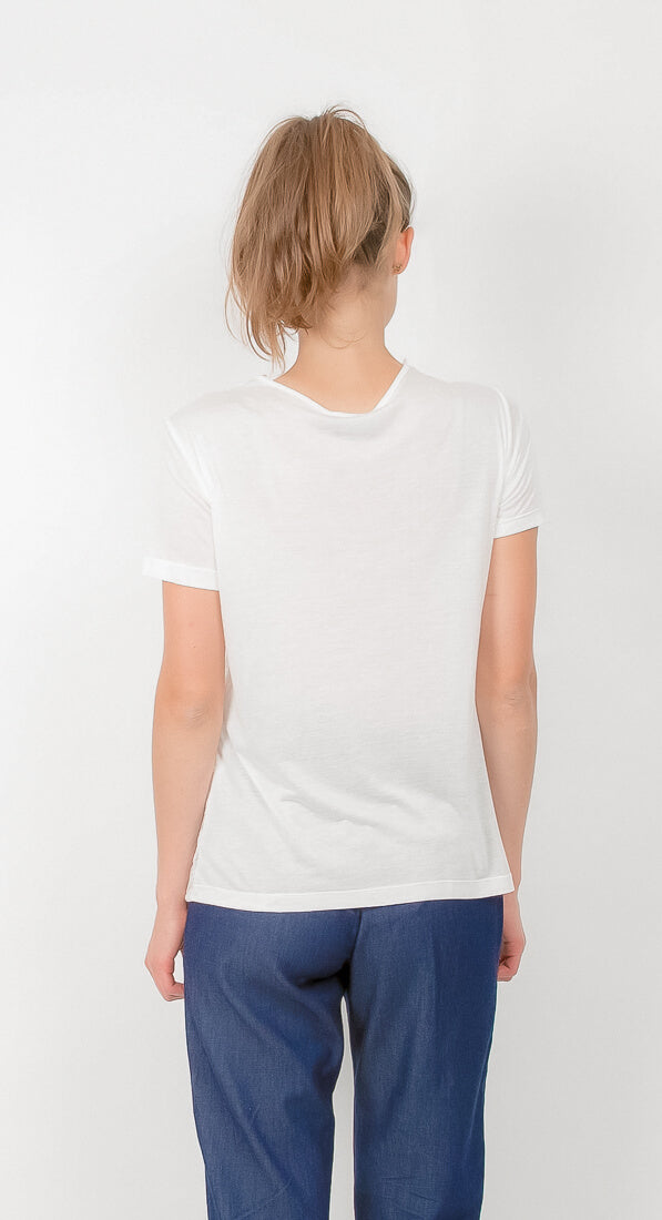 T-shirt à scintillant blanc - Heraboutique