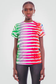 Tee-shirt en coton multicolores_escada sport